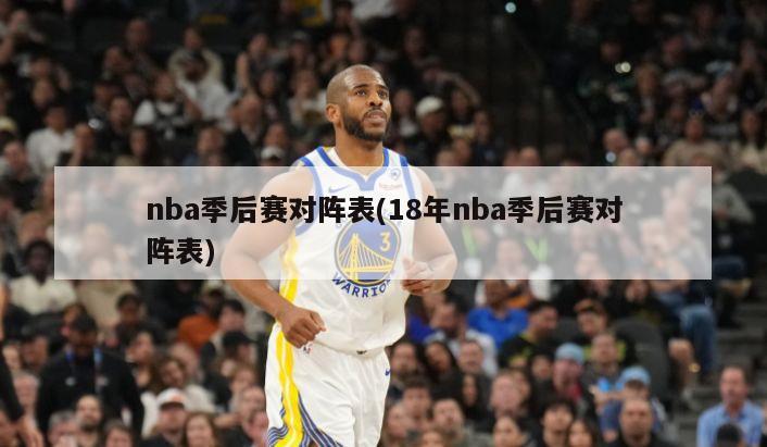 nba季后赛对阵表(18年nba季后赛对阵表)